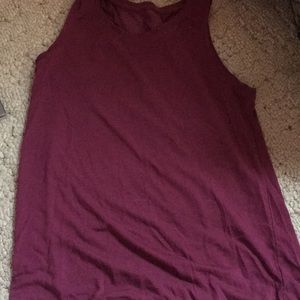 Maroon athletic top